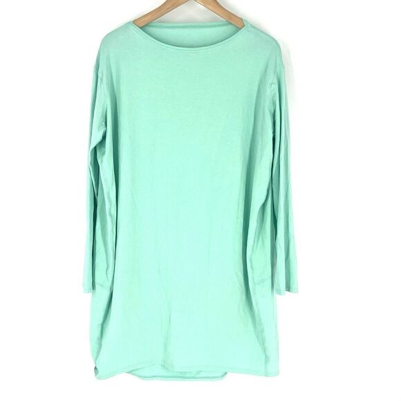 Lululemon Dress Size 6 Green Back in Action Long Sleeve Wild Mint Shift Oversize - Picture 1 of 6